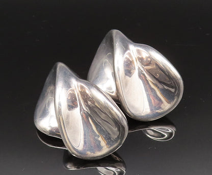 FREDERIC J. DUCLOS 925 Silver  Vintage Modernist Non Pierced Earrings EG11897