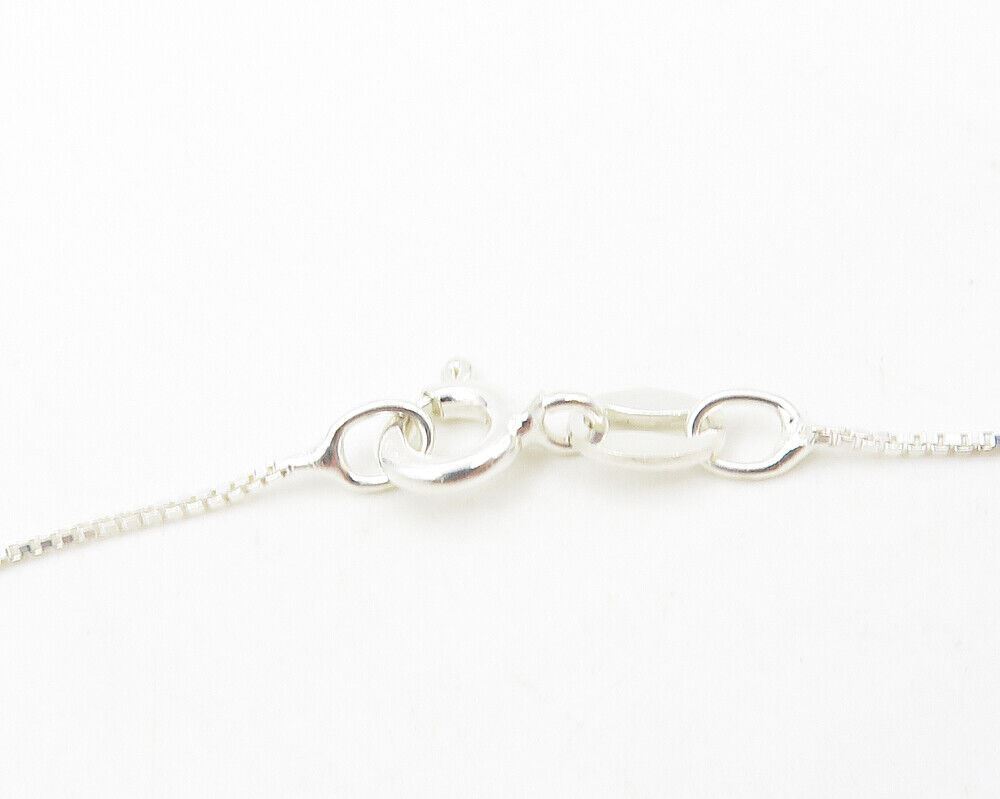 925 Sterling Silver  Genuine Diamonds Open Love Heart Chain Necklace  NE1961