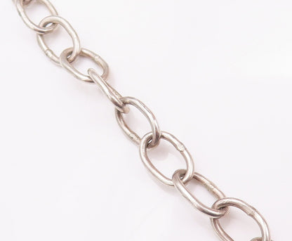 925 Sterling Silver Vintage Necklace VERSANI Solid Linked Spiral Coils  NE4259
