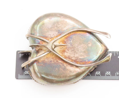 HA ENGLAND 925 Sterling Silver  Vintage Large Caged Heart Artifact  TR3579