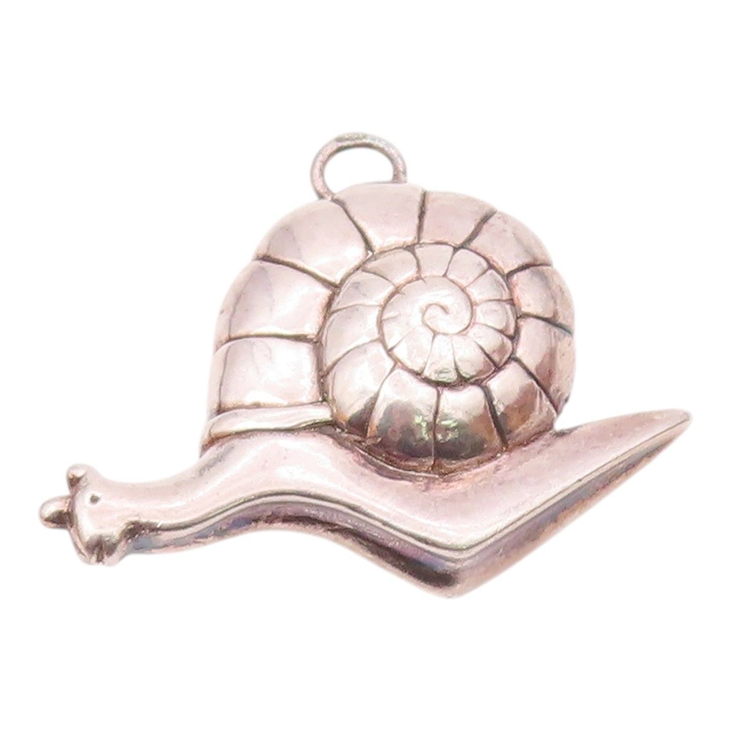 925 Sterling Silver  Vintage Fashion Snail Out Of Shell Pendant  PT21698