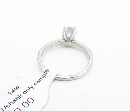 TAHARA & CO. 925 Sterling Silver  Cubic Zirconia Solitaire Ring Sz 8  RG5523