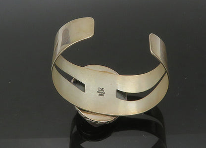 DTR JAY KING 925 Sterling Silver  Vintage Agate Cutout Cuff Bracelet  BT8860