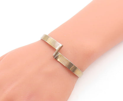 BARRA 925 Sterling Silver  Vintage Shiny Smooth Petite Cuff Bracelet  BT1388