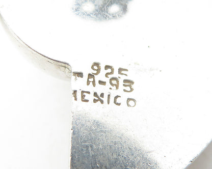 MEXICO 925 Sterling Silver  Vintage Modernist Non Pierce Earrings  EG6120