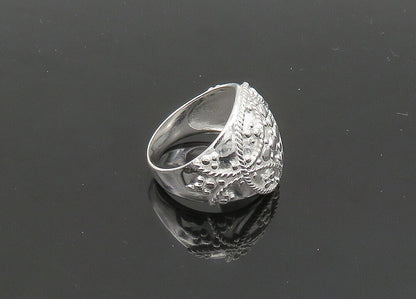 925 Sterling Silver  Vintage Shiny Twist Patterned Band Ring Sz 8  RG21562