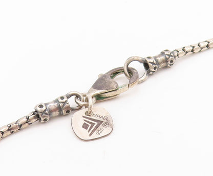 925 Sterling Silver Vintage Necklace SILPADA Smoky Quartz Rings Cutout  NE4412