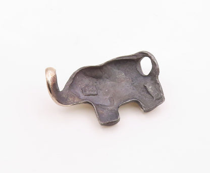 MEXICO 925 Sterling Silver  Vintage Shiny Elephant Motif Pendant  PT15293