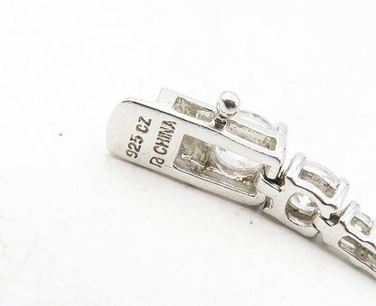 ROSS SIMON 925 Sterling Silver  Sparkling Cubic Zirconia Chain Bracelet BT4141