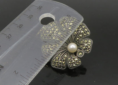 DESIGNER 925 Silver Vintage Pearl & Multi Stone Lot Single Earrings EG11329