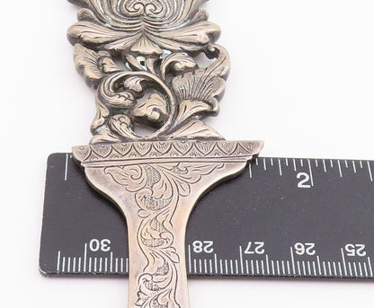 925 Sterling Silver Vintage Paper Knife EUROPE Art Nouveau Letter Opener  TR4174
