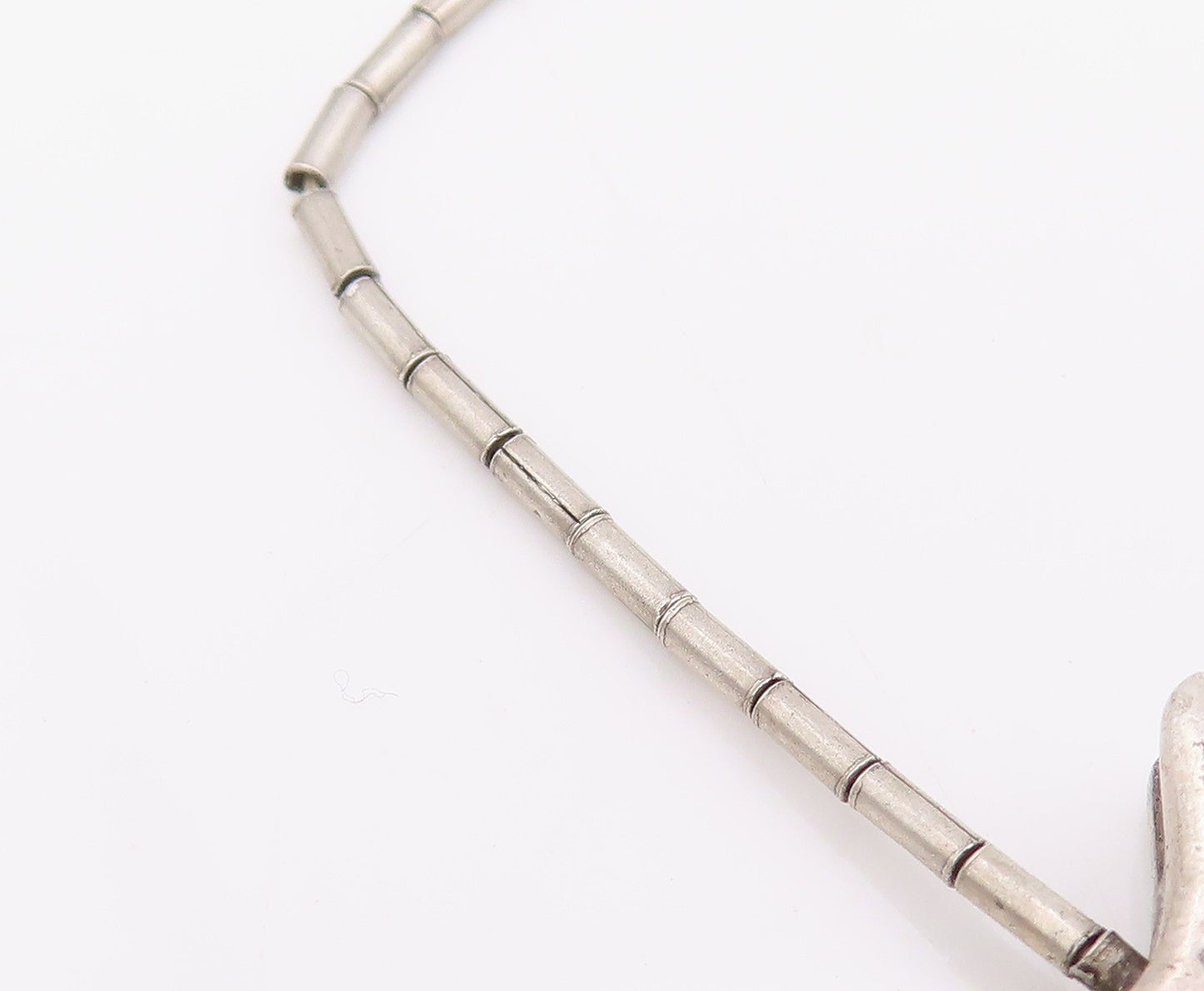 925 Sterling Silver Vintage Necklace Classic Animal Fetish Design Chain  NE4739