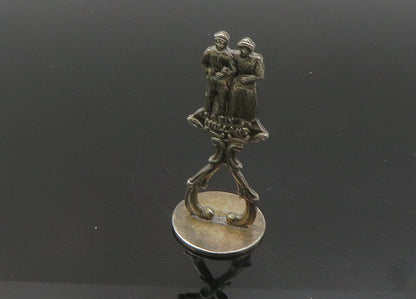 HOLLAND 925 Sterling Silver  Vintage Old Couple Table Trinket Souvenir  TR3164