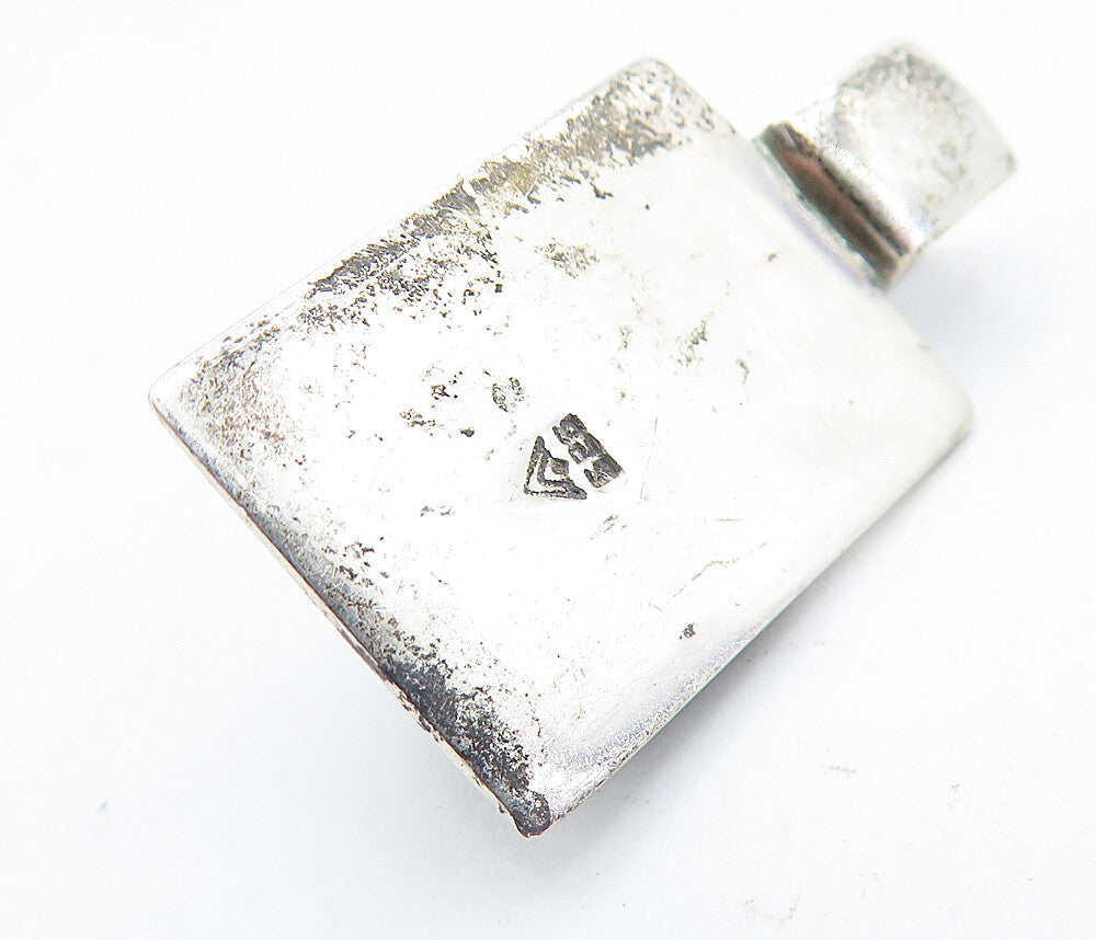 SILPADA 925 Silver  Vintage Petite Black Onyx Square Dome Pendant  PT4019