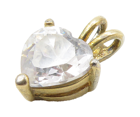 ROSS SIMON 925 Silver  Sparkling Cubic Zirconia Love Heart Pendant  PT12250