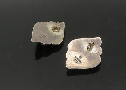 BAYANIHAN 925 Silver & 14K GOLD  Vintage Shiny Fluted Drop Earrings  EG11160