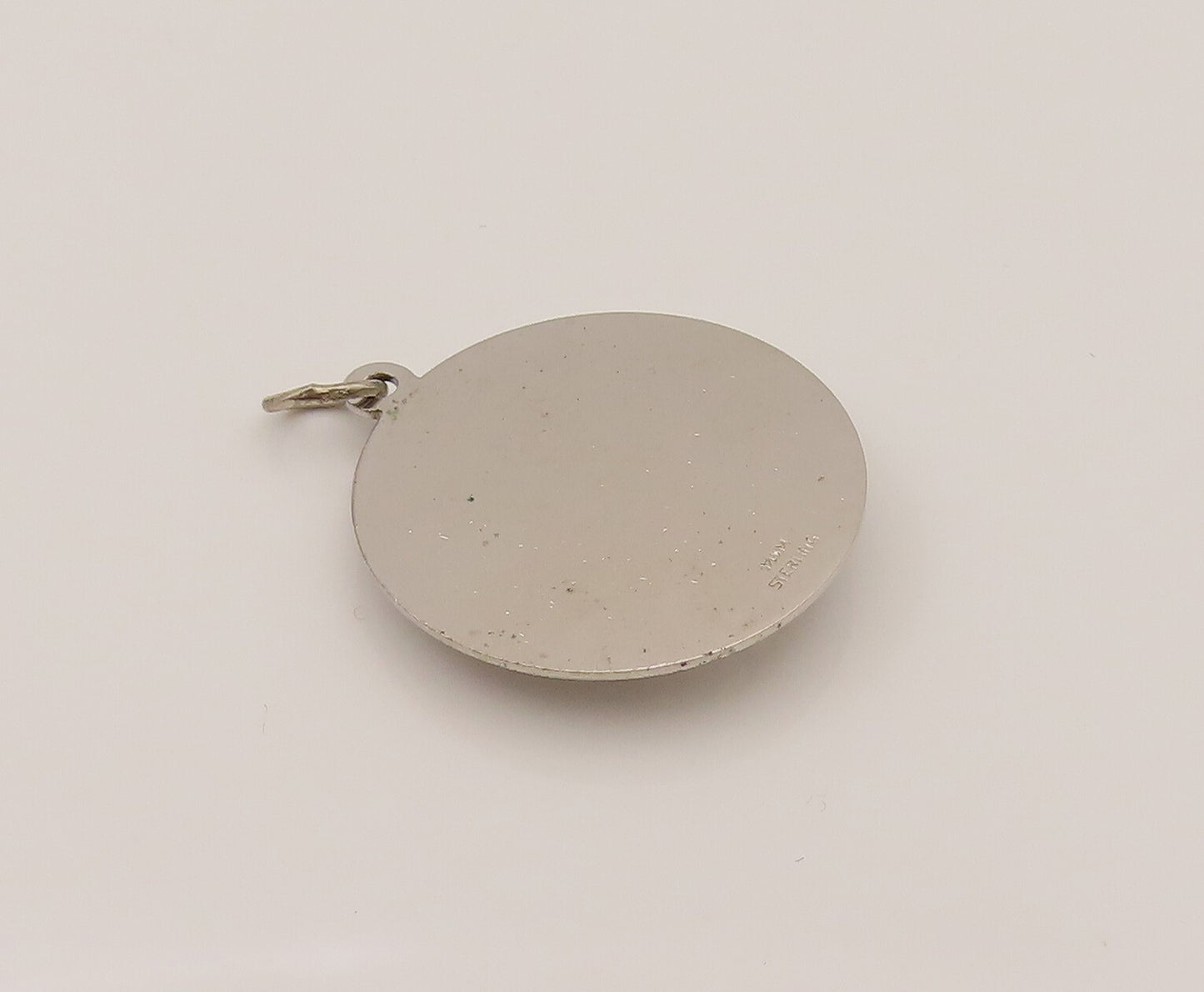 925 Sterling Silver  Vintage 3D Always 21 Linear Textured Pendant  PT21936
