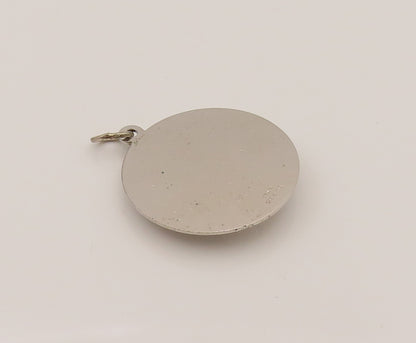 925 Sterling Silver  Vintage 3D Always 21 Linear Textured Pendant  PT21936