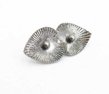 BEAU 925 Sterling Silver  Vintage Dark Tone Love Hearts Brooch Pin  BP1597
