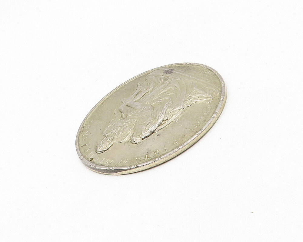 TOWLE 925 Sterling Silver Vintage Pieta Statue By Michaelangelo Medal TR2521