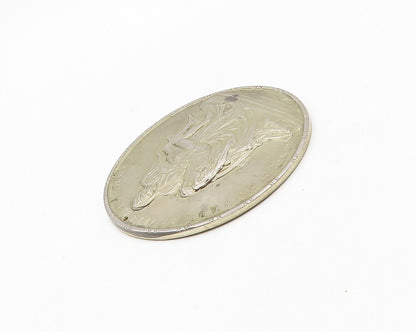 TOWLE 925 Sterling Silver Vintage Pieta Statue By Michaelangelo Medal TR2521
