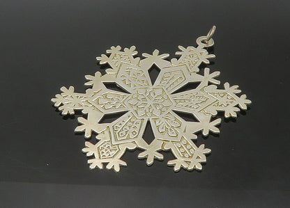 MMA 925 Sterling Silver   Vintage Antique 1971 Snowflake Pendant  PT18296