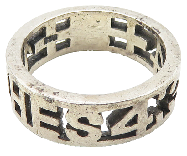 925 Sterling Silver Vintage Thessalonians 4:34 Purity Ring Sz 5.5 RG10618