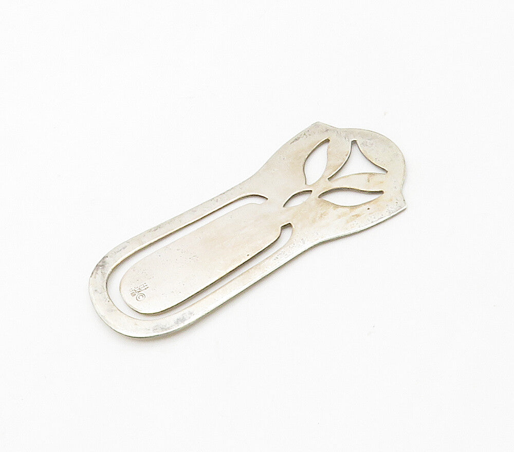 JAMES AVERY 925 Sterling Silver  Vintage Shiny Cutout Detail Book Mark  TR2147