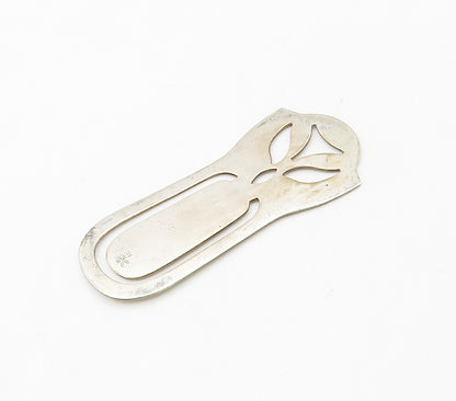 JAMES AVERY 925 Sterling Silver  Vintage Shiny Cutout Detail Book Mark  TR2147