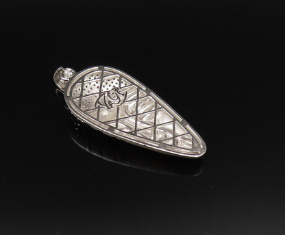 925 Sterling Silver  Vintage Sparkly Topaz Turban Carved Face Pendant  PT21465