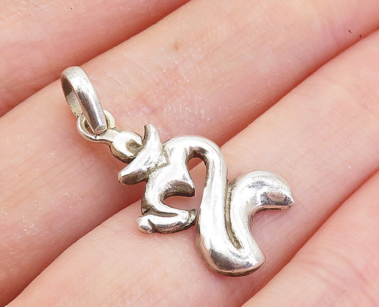 925 Sterling Silver  Shiny Petite Om Heart Spiritual Symbol Pendant  PT5846