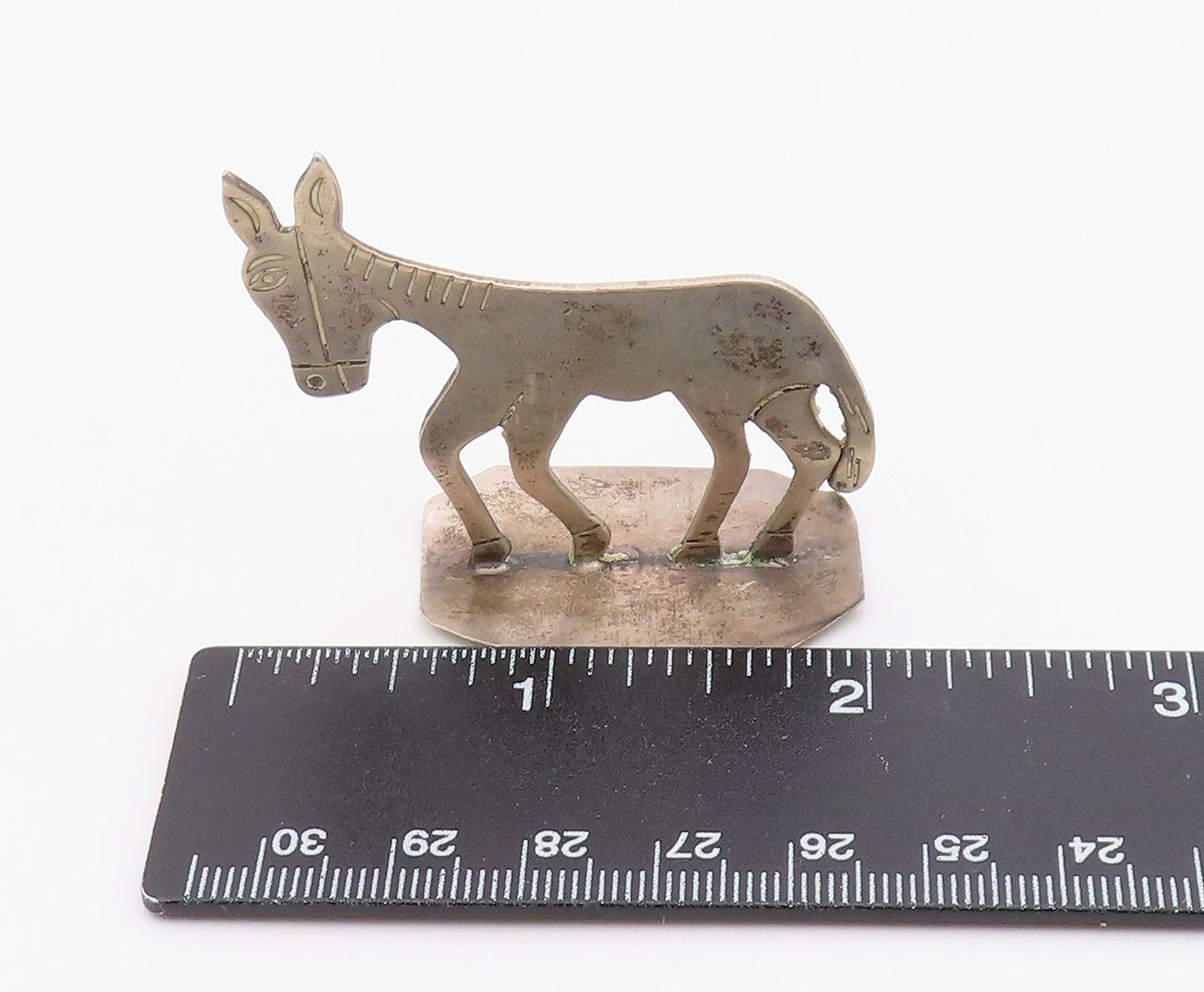TAXCO MEXICO 925 Sterling Silver Vintage Etched Standing Horse Trinket TR3287