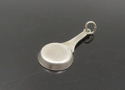 925 Sterling Silver  Vintage Fried Egg In Pan Petite Pendant  PT18875