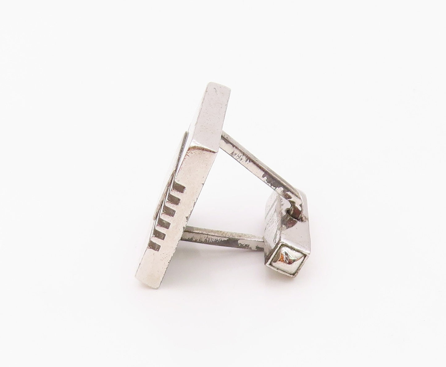 SWANK 925 Sterling Silver  Vintage Antique Shiny Square Cufflinks  TR2832