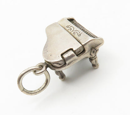 925 Sterling Silver  Vintage Petite Grand Piano Pendant (OPENS)  PT11676