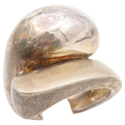925 Sterling Silver Vintage Ring SILPADA Chunky Bypass Dome Band Sz 9.5 RG36597
