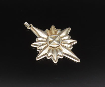 REED & BARTON 925 Silver  Vintage Christmas Star Ornate Pendant  PT21673