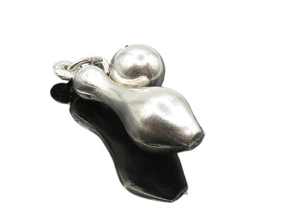 925 Sterling Silver  Vintage Shiny Bowling Ball & Pin Charms Pendant  PT6687