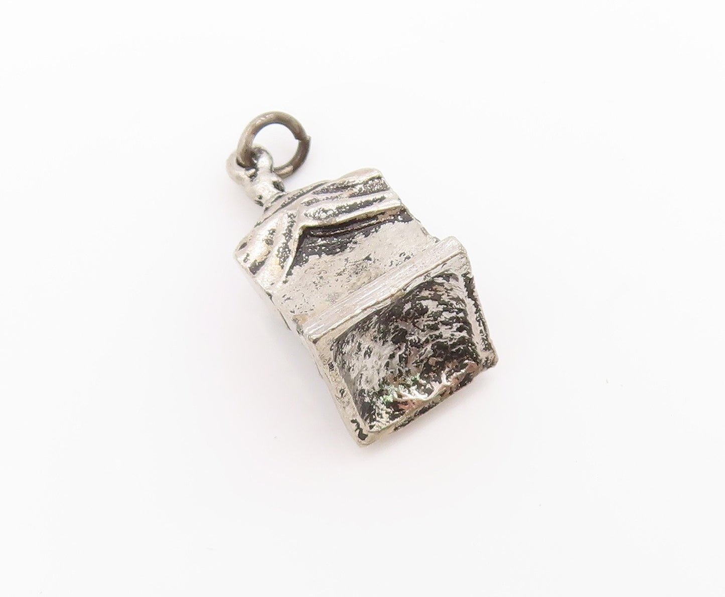 925 Sterling Silver Vintage Pendant 3D Abraham Lincoln Memorial Charm  PT25023