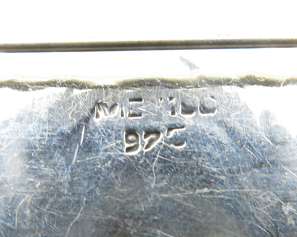 MEXICO 925 Sterling Silver  Vintage Etched Kids In The Rain Brooch Pin  BP4180