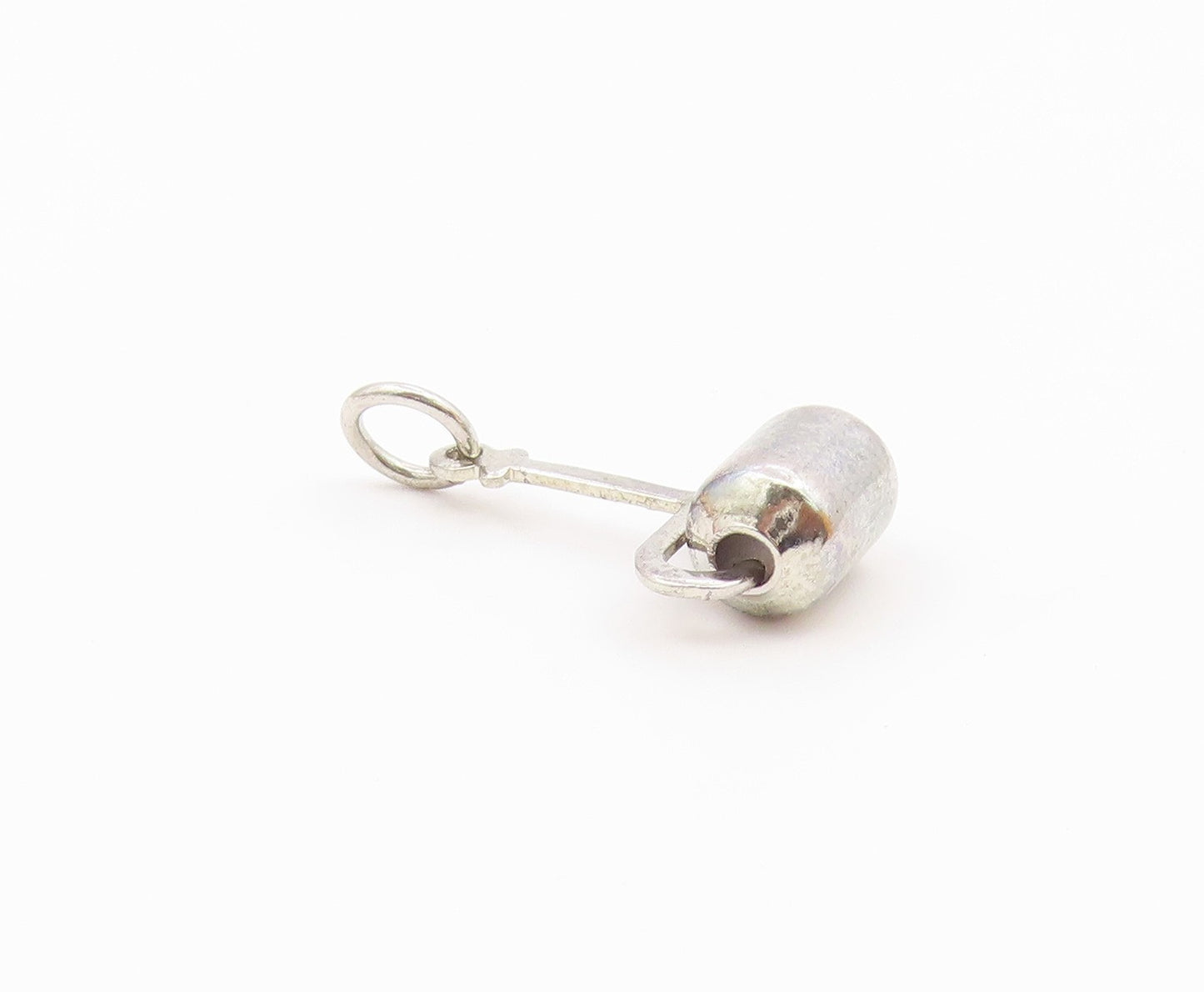 925 Sterling Silver  Vintage Paint Roller Stick Motif Charm Pendant  PT21349