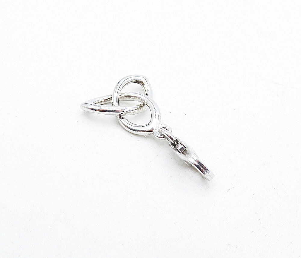 SHANORE 925 Sterling Silver  Vintage Petite Shiny Celtic Knot Pendant  PT3188