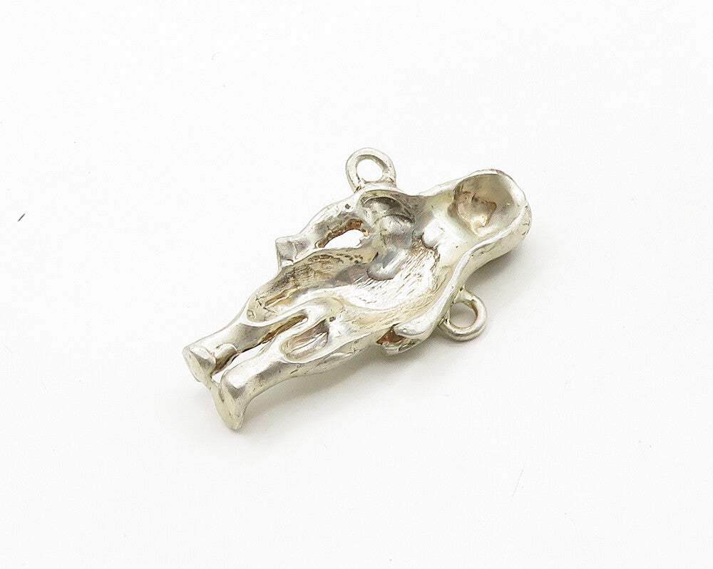 925 Sterling Silver  Vintage Sculpted Eve Biblical Figure Pendant  PT15545