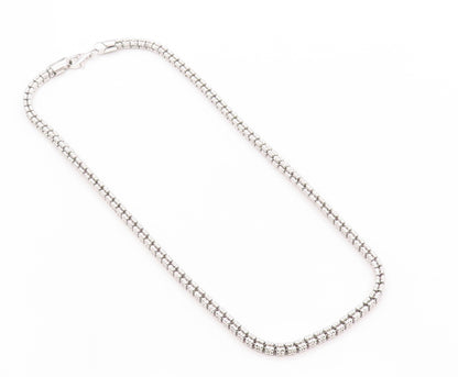 925 Sterling Silver Vintage Necklace Designer Bead Cluster Chain  NE4574