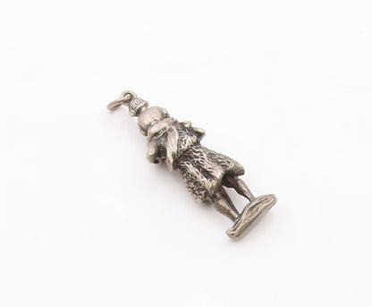 925 Sterling Silver  Vintage Saint Christopher Religious Pendant  PT16408