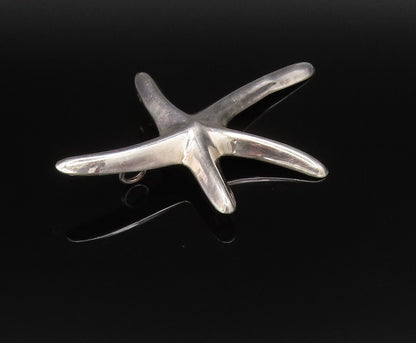 MEXICO 925 Sterling Silver  Vintage Minimalist Starfish Brooch Pin  BP9994