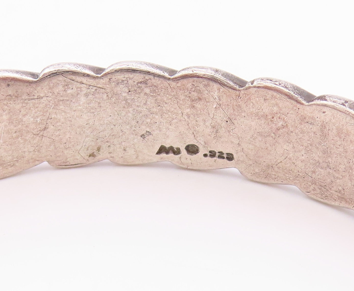 925 Sterling Silver Vintage Bracelet Design Carved Cuff BT10990