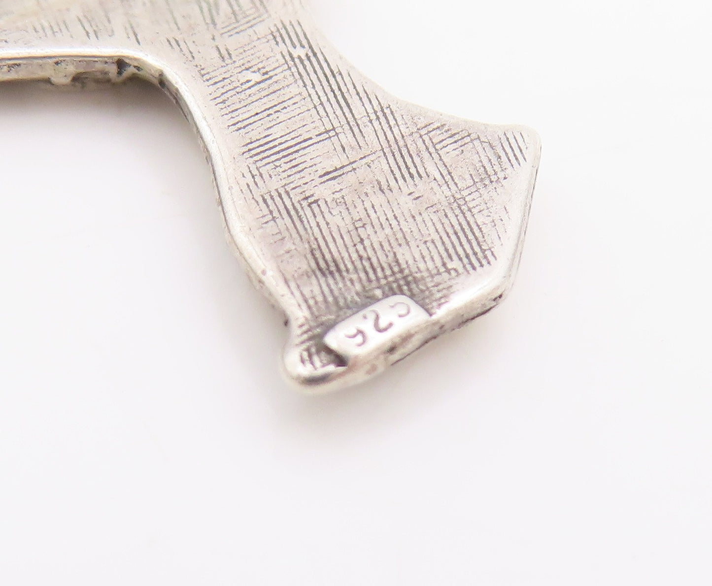 925 Sterling Silver Vintage Pendant Egyptian Queen Nefertiti Head Charm  PT24428