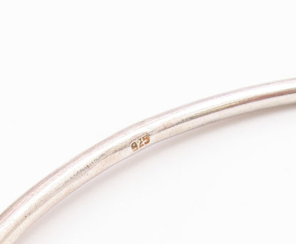 925 Sterling Silver Vintage Etched Diamond Shape Pattern Cuff Bracelet  BT9495
