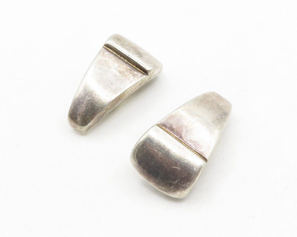 BAYANIHAN 925 Silver  Vintage Dark Tone Smooth Non Pierce Drop Earrings EG6914